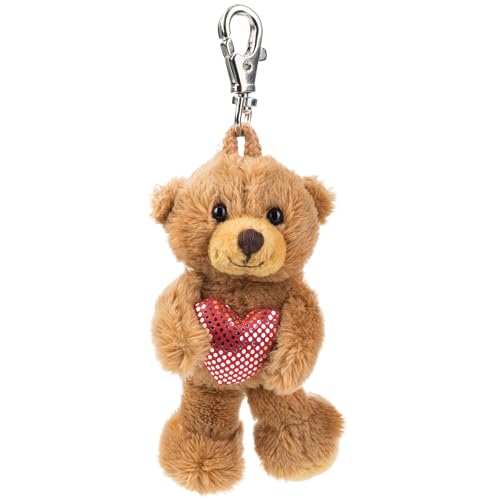 Schaffer 235 Plüsch Schlüsselanhänger Teddy mit Herz Braun, 8 - 12 cm Schaffer 235 Plüsch Schlüsselanhänger Teddy mit Herz Braun, 8 - 12 cm von Schaffer