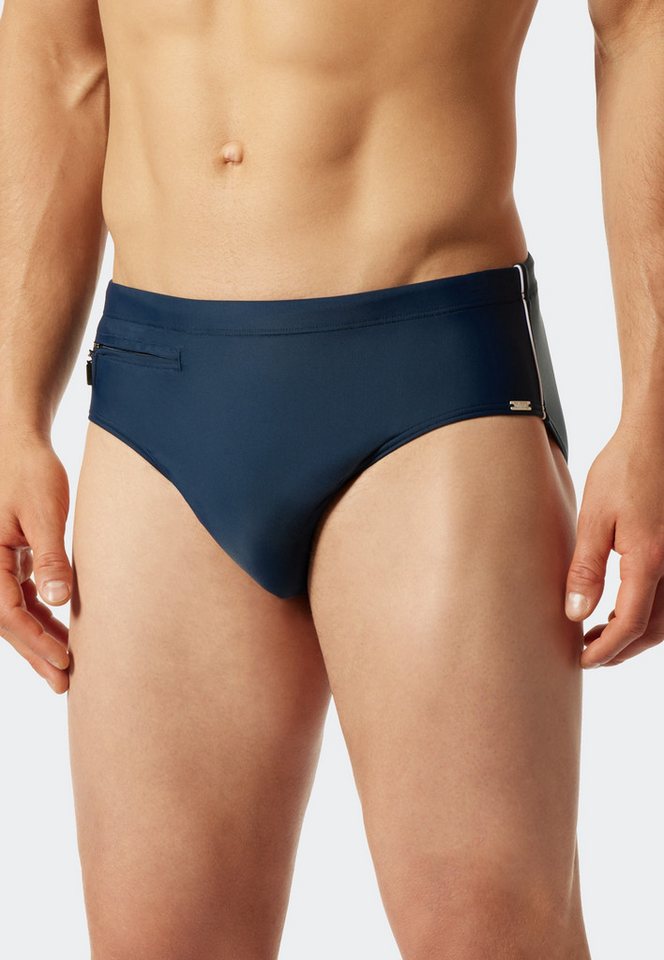 Schiesser Badeslip "Nautical Casual" mit extra flacher Reißverschlusstasche Schiesser Badeslip "Nautical Casual" mit extra flacher Reißverschlusstasche von Schiesser