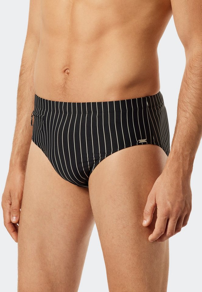 Schiesser Badeslip "Nautical Casual" mit weißen Streifen Schiesser Badeslip "Nautical Casual" mit weißen Streifen von Schiesser