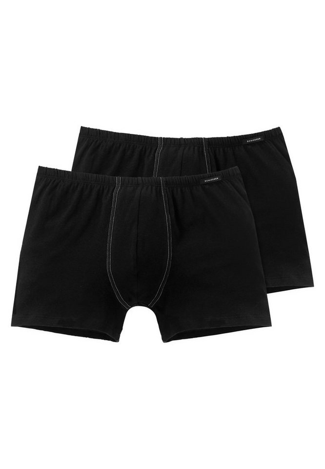 Schiesser Retro Boxer 2er Pack Cotton Essentials (Spar-Set, 2-St) Shorts - Baumwolle - Ohne Eingriff - von Schiesser