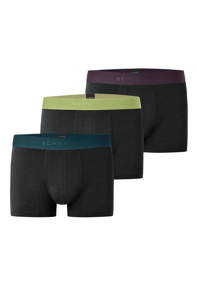 Schiesser Retro Boxer 3er Pack 95/5 Organic Cotton (Spar-Set, 3-St) Retro Short / Pant - Baumwolle - Ohne Eingriff - Atmungsaktiv von Schiesser