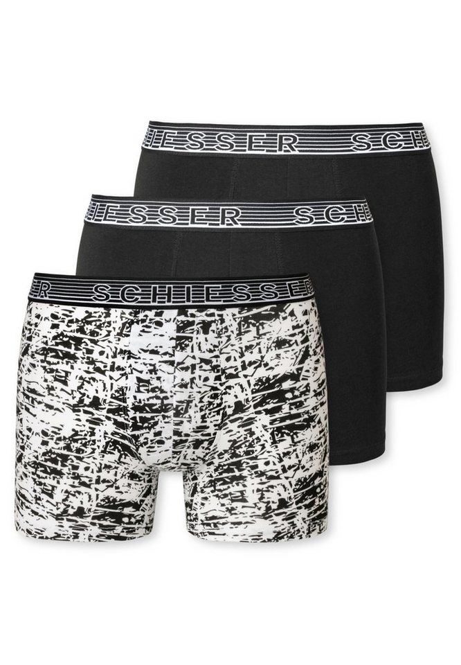 Schiesser Retro Boxer 3er Pack Teens Boys 95/5 Organic Cotton (Spar-Set, 3-St) Retro Short / Pant - Baumwolle - Ohne Eingriff - von Schiesser