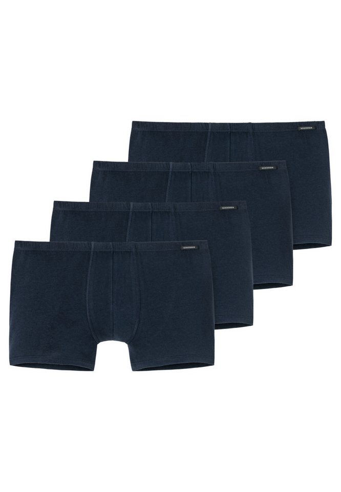Schiesser Retro Boxer 4er Pack Cotton Essentials (Spar-Set, 4-St) Shorts - Baumwolle - Ohne Eingriff - von Schiesser