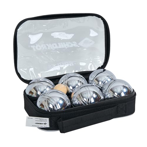 Schildkröt® Boule, Boccia, Petanque Set, 2x 3 Stahlkugeln, 1x Zielkugel inkl. Abstandsmesser, in wiederverschließbarer Tragetasche, 970011 Schildkröt® Boule, Boccia, Petanque Set, 2x 3 Stahlkugeln, 1x Zielkugel inkl. Abstandsmesser, in wiederverschließbarer Tragetasche, 970011 von Schildkröt