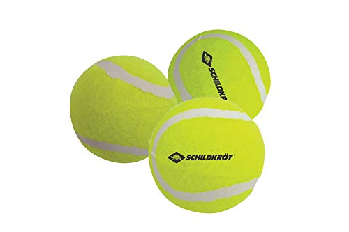 Schildkröt® Freizeit-Tennisbälle, 3 Stück, drucklos im Meshbag, gelber Filz, für das erste Tennis-Spiel auf der Straße, im Hof, 970048 von Schildkröt