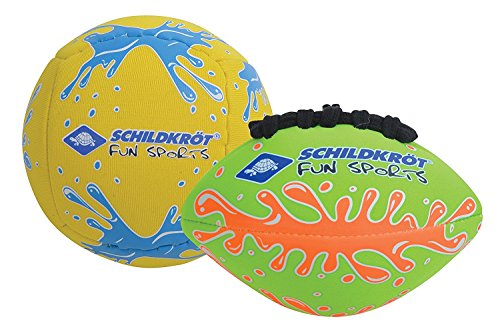 Schildkröt® Mini-Ball-Duo Pack, Set bestehend aus 1 Volley und 1 American Football, Ø 9 cm, griffig und salzwasserfest, ideal für Strand und Wasser, 970282 Schildkröt® Mini-Ball-Duo Pack, Set bestehend aus 1 Volley und 1 American Football, Ø 9 cm, griffig und salzwasserfest, ideal für Strand und Wasser, 970282 von Schildkröt