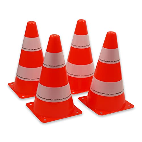 Schildkröt Pylonen Set, 4 Verkehrskegel, perfektes Tool zur Tor- und Bahnmarkierung, 970134 Schildkröt Pylonen Set, 4 Verkehrskegel, perfektes Tool zur Tor- und Bahnmarkierung, 970134 von Schildkröt