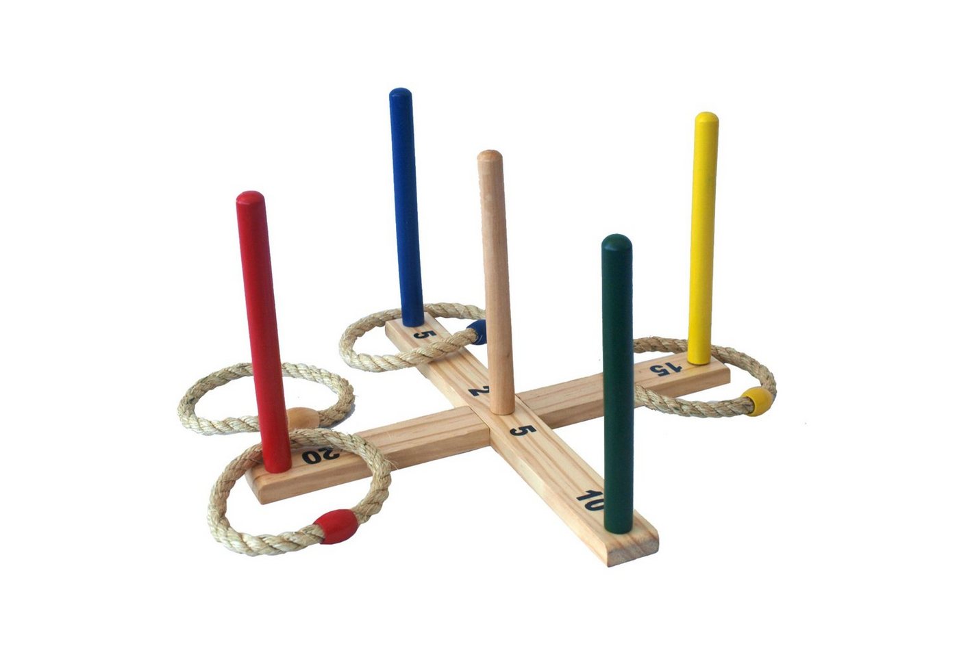 Schildkröt Funsports Spielzeug-Gartenset Schildkröt Ring Toss Ringwurfspiel aus Holz, (6-tlg), Ringwurf-Spiel aus FSC-zertifiziertem Holz von Schildkröt Funsports