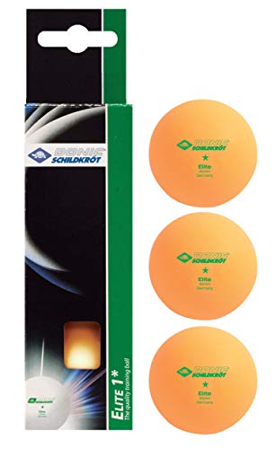 Donic-Schildkröt Tischtennisball 1-Stern Elite, 3 Stk. im Karton, orange, 608318 von Schildkröt