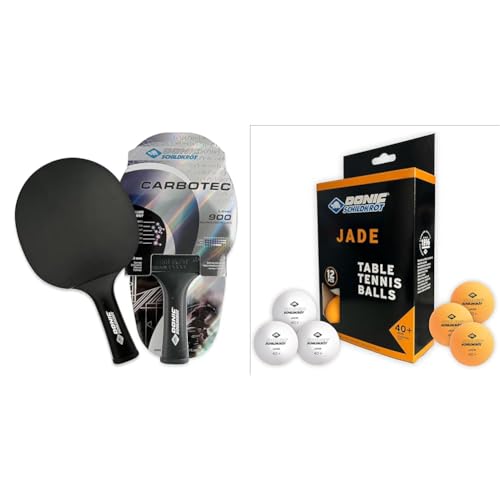 Donic-Schildkröt Tischtennisschläger Carbon CarboTec 900, Schwarz, One-Piece Konstruktion & 618045 Unisex – Erwachsene Donic Tischtennisball Jade Donic-Schildkröt Tischtennisschläger Carbon CarboTec 900, Schwarz, One-Piece Konstruktion & 618045 Unisex – Erwachsene Donic Tischtennisball Jade von Schildkröt