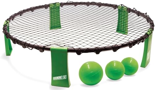 Roundnet Set, komplettes Set für den sofortigen Start, inkl. 3 Bälle, Ballpumpe und Tragetasche, ultimativer Spaßfaktor für Jung und Alt, 970980 von Schildkröt