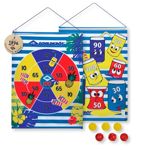 Schildköt Roll-Up Dart Set, 1 aufrollbare Klett-Dartscheibe, beidseitig mit unterschiedlichen Zielfeldern Bedruckt, 2 x 3 Klettbälle für 2 Spieler, 970143 Schildköt Roll-Up Dart Set, 1 aufrollbare Klett-Dartscheibe, beidseitig mit unterschiedlichen Zielfeldern Bedruckt, 2 x 3 Klettbälle für 2 Spieler, 970143 von Schildkröt