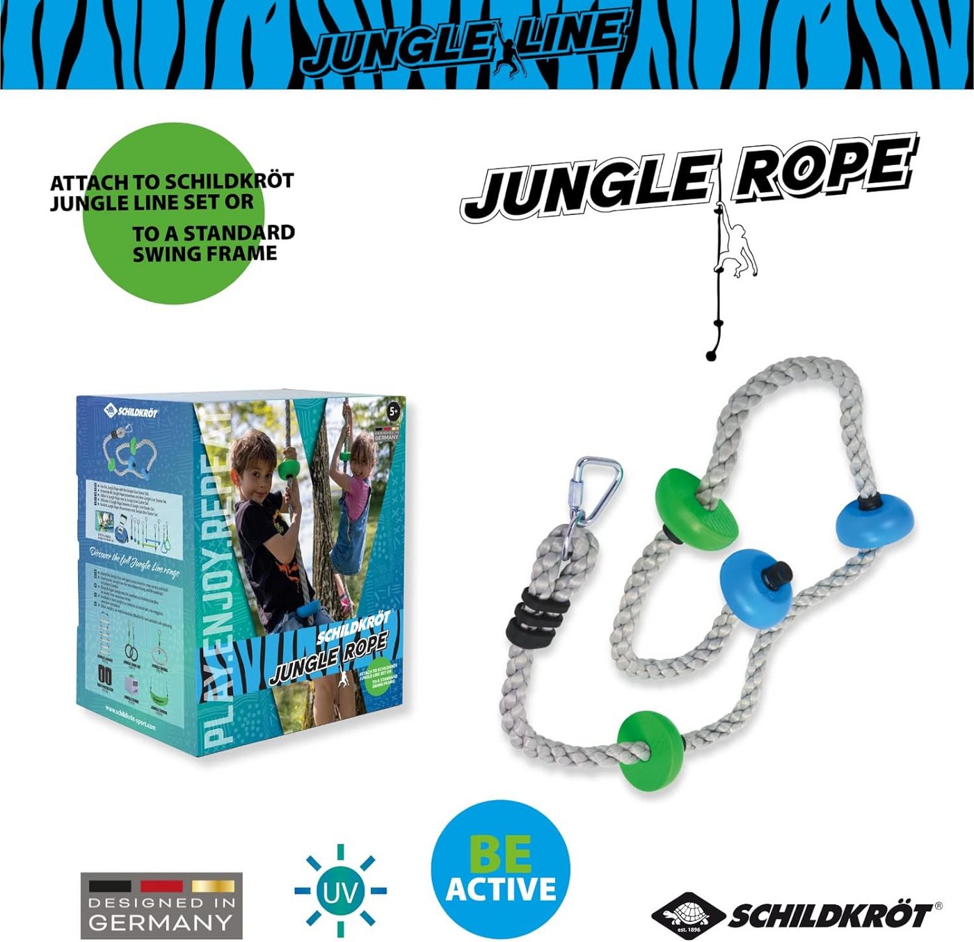 Schildkröt Bauch- und Rückenstützgürtel Jungle Rope-Kletterseil, Klettern Schaukeln Spielen Seil Kinder Balance Gleichgewicht von Schildkröt