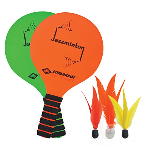 Schildkröt® Jazzminton Set, 2 Schläger, 3 Birdies, LED Ball für das Spiel bei Nacht, das coole neue Beachball Set, toller Ballflug, der Spass für Jung und Alt, 970155, o.G. Schildkröt® Jazzminton Set, 2 Schläger, 3 Birdies, LED Ball für das Spiel bei Nacht, das coole neue Beachball Set, toller Ballflug, der Spass für Jung und Alt, 970155, o.G. von Schildkröt