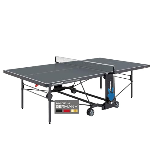Schildkröt Tischtennisplatte PowerTec Outdoor, wetterfester Kompakttisch, 5mm Melaminharzplatte, trendiges matt-schwarzes Design, klappbar und durch lenkbare Räder leicht fahrbar, 838553 Schildkröt Tischtennisplatte PowerTec Outdoor, wetterfester Kompakttisch, 5mm Melaminharzplatte, trendiges matt-schwarzes Design, klappbar und durch lenkbare Räder leicht fahrbar, 838553 von Schildkröt