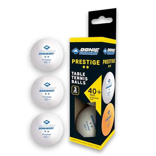 Schildkröt Unisex-Adult 2-Stern Prestige Tischtennisball, 3er Box, weiß, One Size Schildkröt Unisex-Adult 2-Stern Prestige Tischtennisball, 3er Box, weiß, One Size von Donic-Schildkröt