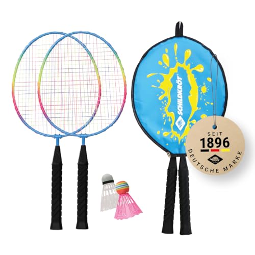 Schildkröt Unisex Jugend Federball-sæt Junior, 970907 Schildkr t Kinder Federball Set Junior 2 verk rzte Schl ger 45 5 cm Federb lle in 3 4 H ll, Federball Set Junior, 970907, Junior EU von Schildkröt