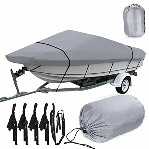 Bootspersenning Bootsabdeckung Persenning Schlauchboot Bootsplane, 420D Oxford Gewebe Bootspersenning Abdeckung Persenning Anti-UV Bootsplane, für V-Rumpf, Ruderboot, Angelboot,Llight Gray (20-22FT-V) Bootspersenning Bootsabdeckung Persenning Schlauchboot Bootsplane, 420D Oxford Gewebe Bootspersenning Abdeckung Persenning Anti-UV Bootsplane, für V-Rumpf, Ruderboot, Angelboot,Llight Gray (20-22FT-V) von Schleuder