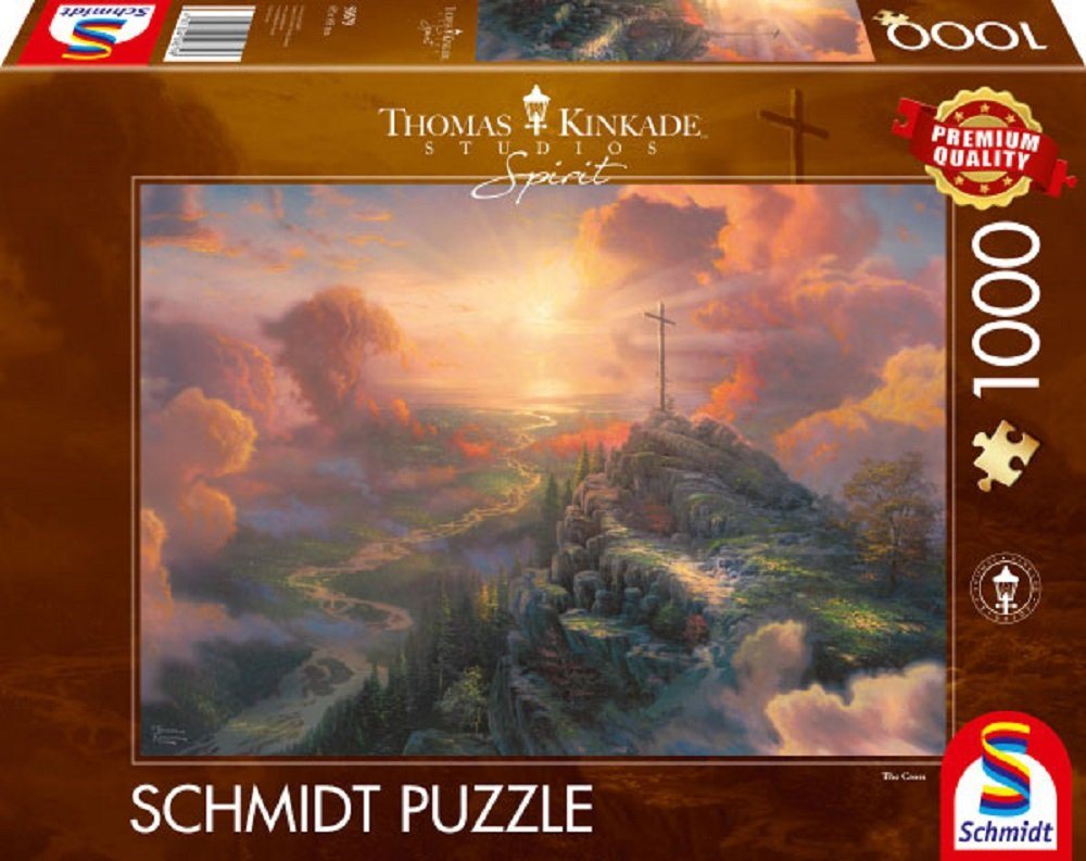 Schmidt Spiele Puzzle Thomas Kinkade Spirit Das Kreuz 1000 Teile Puzzle, Puzzleteile von Schmidt Spiele