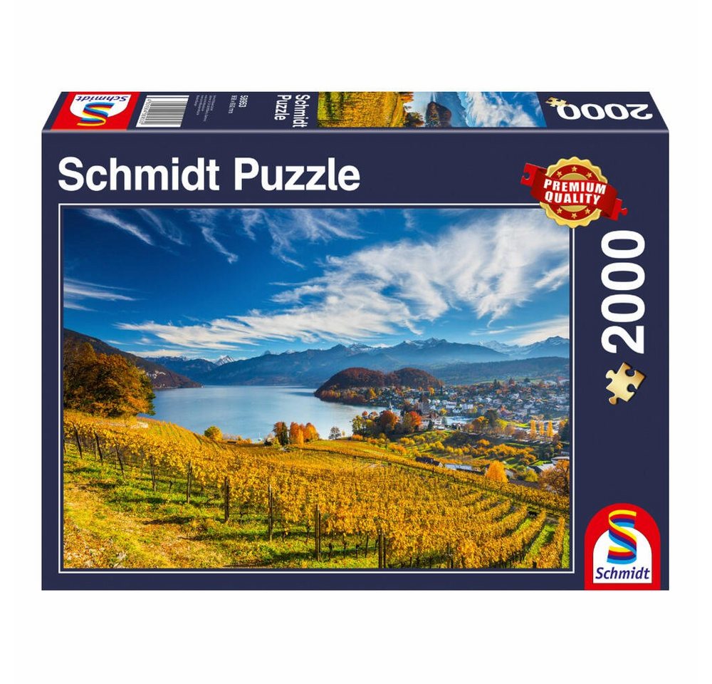 Schmidt Spiele Puzzle Weinberge, 2000 Puzzleteile von Schmidt Spiele