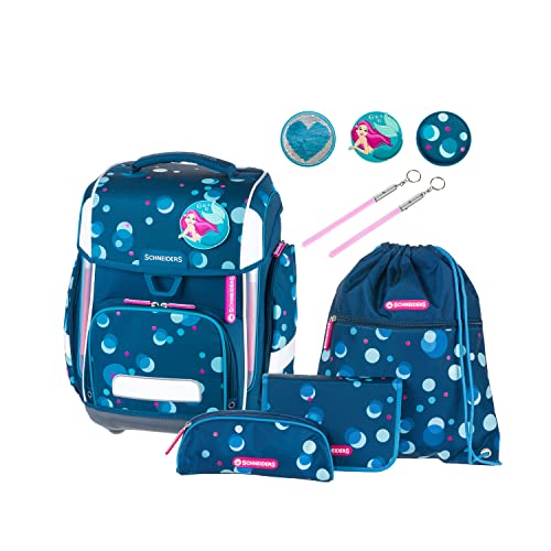 Schneiders 78392-064 - Schulranzen Ergolite Polkadot, 9-teiliges Set mit Schultasche, Federmäppchen, Schlamper, Sportbeutel, 3 Klett-Motiven und 2 Leuchtstäben Schneiders 78392-064 - Schulranzen Ergolite Polkadot, 9-teiliges Set mit Schultasche, Federmäppchen, Schlamper, Sportbeutel, 3 Klett-Motiven und 2 Leuchtstäben von Schneiders