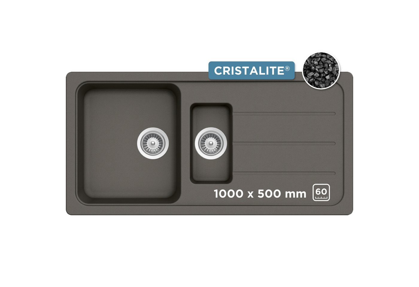 Schock Granitspüle Formhaus, rechteckig, 100/50 cm, mit Restebecken Schock Granitspüle Formhaus, rechteckig, 100/50 cm, mit Restebecken von Schock