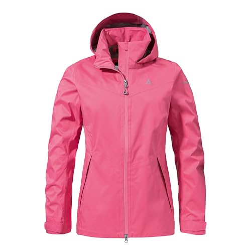 Schöffel Damen 2.5L Jacket Aiplspitz L, leichte Outdoor Jacke, wasserdicht & atmungsaktiv, Regenjacke aus 2,5-Lagen Venturi mit 2-Wege-Stretch und verstellbarer Kapuze, holly pink, 42 Schöffel Damen 2.5L Jacket Aiplspitz L, leichte Outdoor Jacke, wasserdicht & atmungsaktiv, Regenjacke aus 2,5-Lagen Venturi mit 2-Wege-Stretch und verstellbarer Kapuze, holly pink, 42 von Schöffel