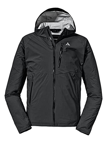 Schöffel Herren 2.5L Jacket Tegelberg M, wasserdichte, winddichte Outdoorjacke, atmungsaktive Übergangsjacke mit geruchshemmender Innenseite, black, 50 von Schöffel