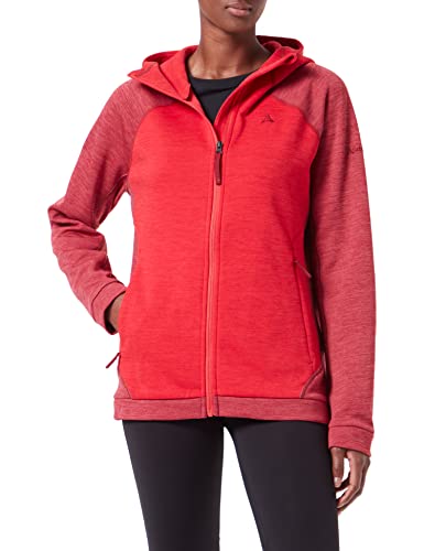 Schöffel Damen Fleece Hoody Cambrai L, leichte und atmungsaktive Fleece Jacke, warme Damen Jacke mit zwei Reißverschlusstaschen, hibiscus, 34 von Schöffel