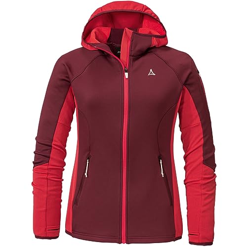 Schöffel Damen Fleece Hoody Lodron L Fleecejacke, Dark Burgundy, 38 Schöffel Damen Fleece Hoody Lodron L Fleecejacke, Dark Burgundy, 38 von Schöffel