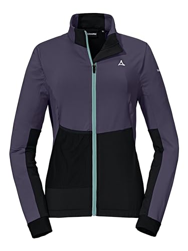 Schöffel Damen Fleece Jacket Iurreta L, Fahrradjacke mit 4D BODY MAPPING, schnelltrocknender Materialmix mit Fleece und Stretch, mit Taschen von Schöffel