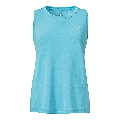 Schöffel Damen Herzogstand T-Shirt, Medium Türkis, 46 von Schöffel