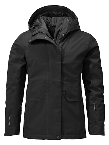 Schöffel Damen Ins. Jacket Antwerpen L, wasserdichte und atmungsaktive Winterjacke, urbane Outdoorjacke mit 2-Wege-Reißverschluss und verstellbarer Kapuze, black, 36 Schöffel Damen Ins. Jacket Antwerpen L, wasserdichte und atmungsaktive Winterjacke, urbane Outdoorjacke mit 2-Wege-Reißverschluss und verstellbarer Kapuze, black, 36 von Schöffel