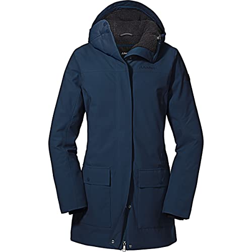 Schöffel Damen Ins. Rotterdam 424 Parka Mäntel, Navy Blazer, 42 EU Schöffel Damen Ins. Rotterdam 424 Parka Mäntel, Navy Blazer, 42 EU von Schöffel