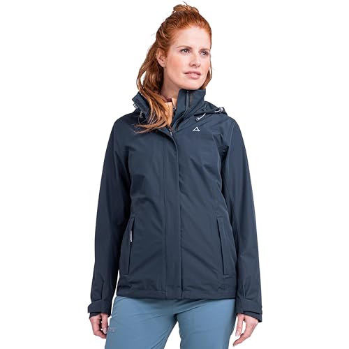 Schöffel Damen Jacket Gmund L Regenjacke, Navy Blazer, 38 von Schöffel