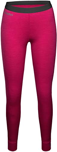 Schöffel Damen Merino Sport Pants long W, temperaturregulierende lange Unterhose, atmungsaktive Thermo Leggings in Wollqualität, rasberry s, L von Schöffel