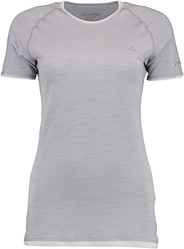 Schöffel Damen Merino Sport Shirt 1/2 Arm W, temperaturregulierendes Unterhemd, atmungsaktives Funktionsunterwäsche-Shirt in Wollqualität, light grey, M Schöffel Damen Merino Sport Shirt 1/2 Arm W, temperaturregulierendes Unterhemd, atmungsaktives Funktionsunterwäsche-Shirt in Wollqualität, light grey, M von Schöffel