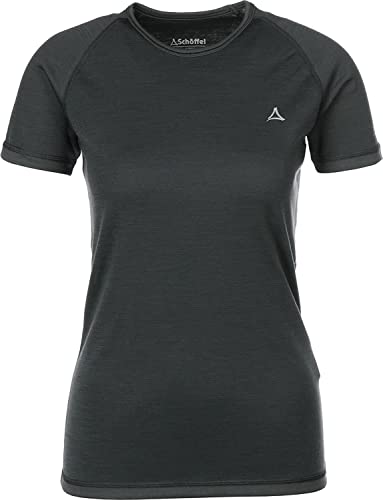 Schöffel Damen Merino Sport Shirt 1/2 Arm W, temperaturregulierendes Unterhemd, atmungsaktives Funktionsunterwäsche-Shirt in Wollqualität, anthrazit, L Schöffel Damen Merino Sport Shirt 1/2 Arm W, temperaturregulierendes Unterhemd, atmungsaktives Funktionsunterwäsche-Shirt in Wollqualität, anthrazit, L von Schöffel
