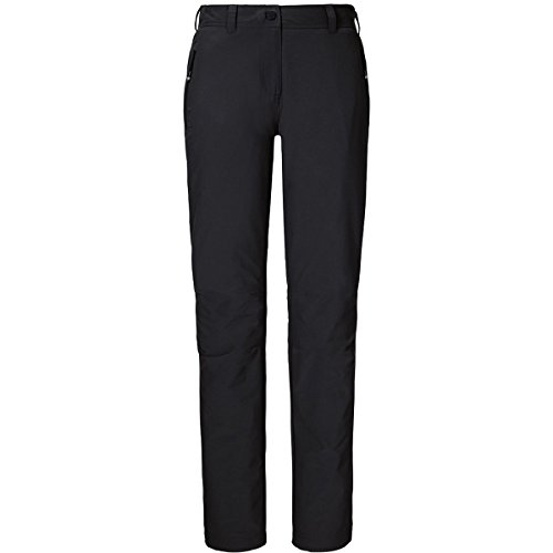 Schöffel Damen Pants Engadin, Outdoor Hose, strapazierfähige Wanderhose für Frauen, wasserabweisende Damen Hose mit sportlichem Schnitt, black, 18 von Schöffel