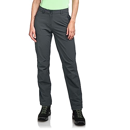 Schöffel Damen Pants Engadin1, strapazierfähige Damen Hose für Wanderungen, wasserabweisende Outdoor Hose mit sportlichem Schnitt, asphalt, 24 von Schöffel