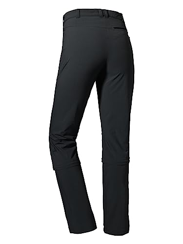 Schöffel Damen Pants Engadin1 strapazierfähige Damen Hose für Wanderungen, wasserabweisende Outdoor Hose mit sportlichem Schnitt, Black, 17 von Schöffel