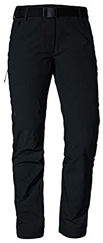 Schöffel Damen Pants Taibun L, funktionale Wanderhose, wasserabweisende und schnelltrocknende Outdoor Hose aus 2-Wege-Stretch, black, 24 von Schöffel