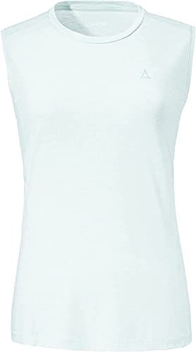 Schöffel Damen Top Vietas L, dünnes und leichtes Funktionsshirt für Frauen, elastisches und atmungsaktives Damen Shirt aus kühlendem Stoff, bright white, 46 von Schöffel