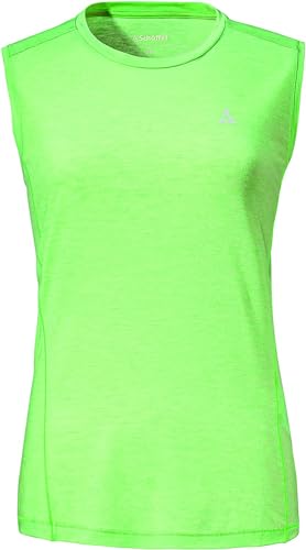 Schöffel Damen Top Vietas L, dünnes und leichtes Funktionsshirt für Frauen, elastisches und atmungsaktives Damen Shirt aus kühlendem Stoff, paradise green, 48 von Schöffel