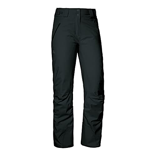 Schöffel Damen Weissach Wasser- Und Winddichte Skihose, Warme Schneehose Mit Verstärkung Gegen Skikantenschläge Schneefang, Schwarz, 19 EU von Schöffel