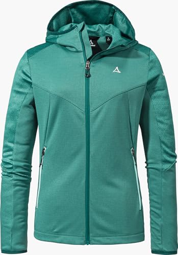 Schöffel Damen Fleece Hoody Svardalen L, schnell trocknende Fleecejacke mit Kapuze, funktionaler Outdoor Hoody, mit Reißverschluss-Taschen und elastischem Saum Schöffel Damen Fleece Hoody Svardalen L, schnell trocknende Fleecejacke mit Kapuze, funktionaler Outdoor Hoody, mit Reißverschluss-Taschen und elastischem Saum von Schöffel