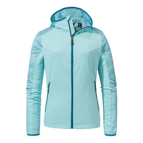 Schöffel Damen Hoody Svardalen Fleece Jacke, Iced Blue, 46 EU von Schöffel