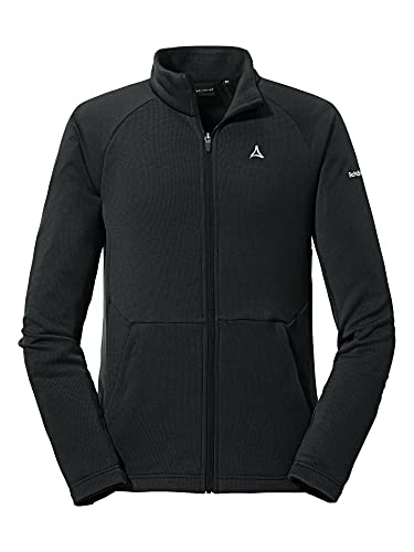 Schöffel Herren Fleece Jacket Toreck M, warme Fleecejacke, atmungsaktive Funktionsjacke aus Stretch-Fleece, black, 52 von Schöffel