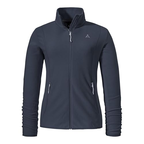 Schöffel Damen Fleece Jk Style Ash WMS, leichte Fleecejacke aus wärmendem Tecnopile, schnelltrocknende Outdoorjacke mit 2-Wege-Stretch, navy blazer, 48 von Schöffel