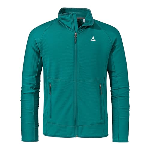 Schöffel Herren Fleece Jk Style Cascata MNS, leichte Fleecejacke mit Stehkragen aus 2-Wege-Stretch, wärmende Outdoorjacke mit 2 Außentaschen, quartz, 50 von Schöffel